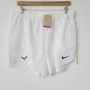 Nike Court Dri-Fit ADV Rafa Nadal 7" Tennis Shorts DV2881-100 Size XXL White